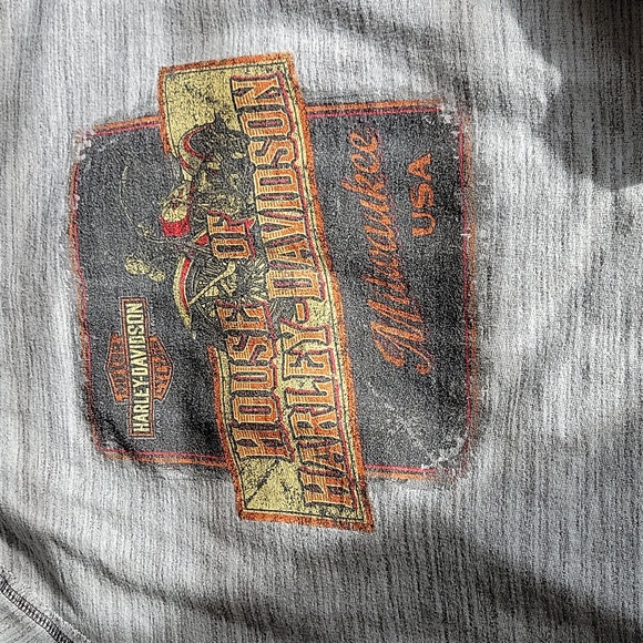 Harley-Davidson Light Gray Hoodie with Zip. - SMALL - Picture 7 of 7